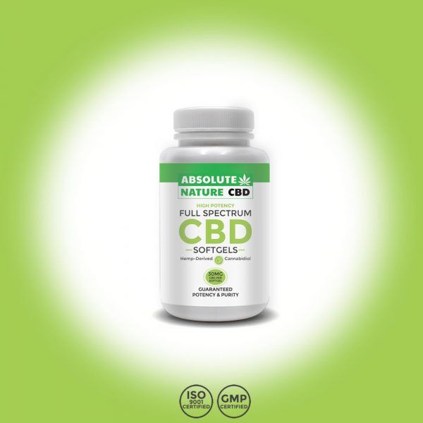 CBD Liquid Oil Softgels – Full Spectrum – 30mg