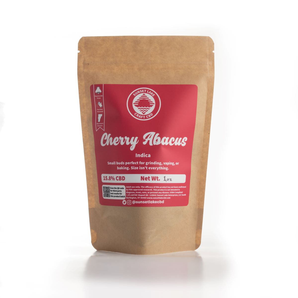 Cherry Abacus Hemp Flower Smalls – 15.8% CBD