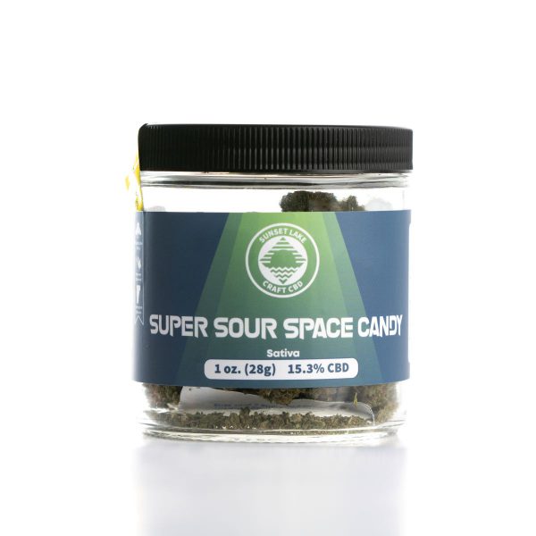 Super Sour Space Candy Hemp Flower – 15.3% CBD